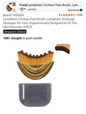 Lymphatic contour face brush